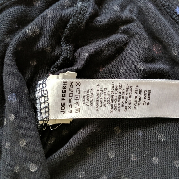 joe fresh soft polkadot long sleeve ruffle top 2T toddler girls - Picture 5 of 5